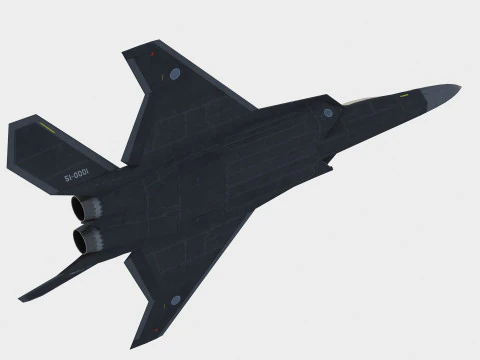 Mitsubishi F-3 ATD-X 3D Model