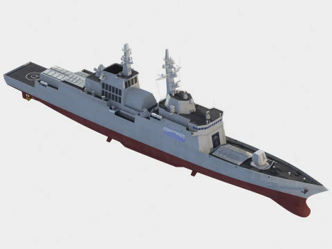 Choe Hyon class destroyer 3D Model