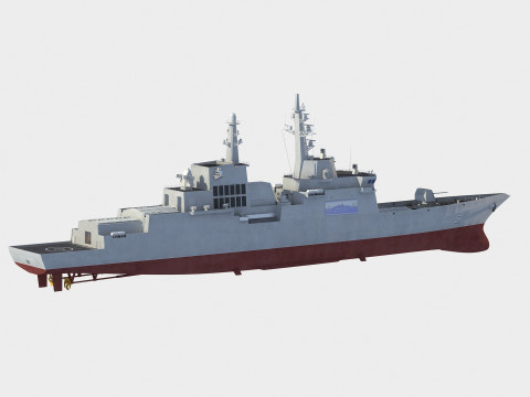 Choe Hyon class destroyer 3D 모델