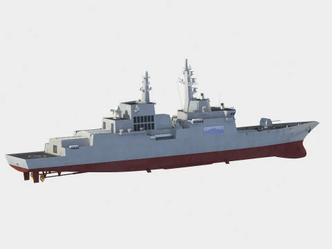 Choe Hyon class destroyer 3D Model