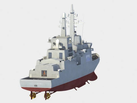 Choe Hyon class destroyer 3D Model