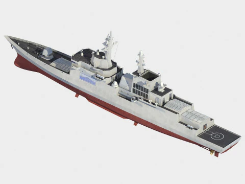 Choe Hyon class destroyer 3D Model