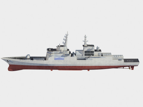 Choe Hyon class destroyer 3D 모델