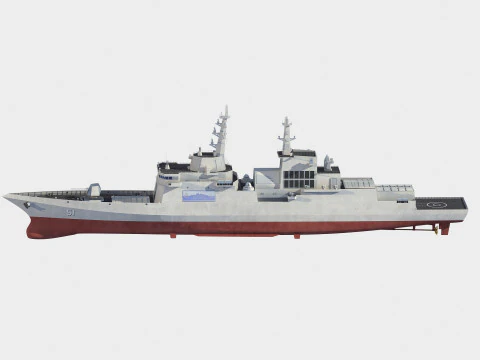 Choe Hyon class destroyer 3D Model