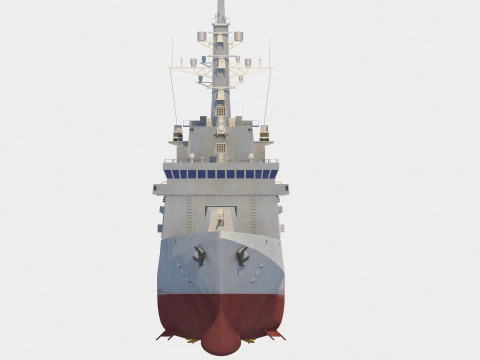 Choe Hyon class destroyer 3D Model