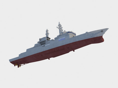 Choe Hyon class destroyer 3D 모델