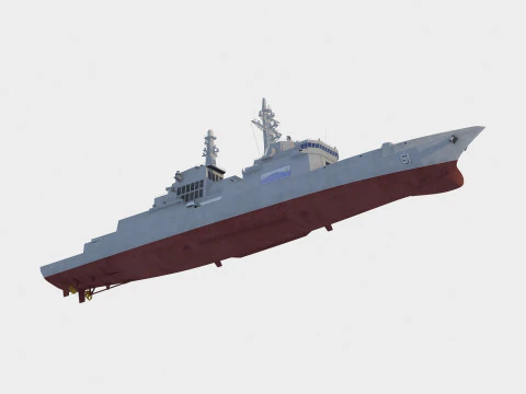 Choe Hyon class destroyer 3D Model