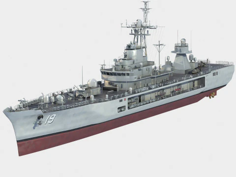 USS 블루리지 LCC-19 3D 모델