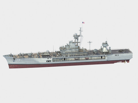 USS Blue Ridge LCC-19 Modèle 3D