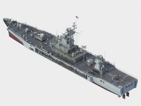 USS Blue Ridge LCC-19 Modèle 3D