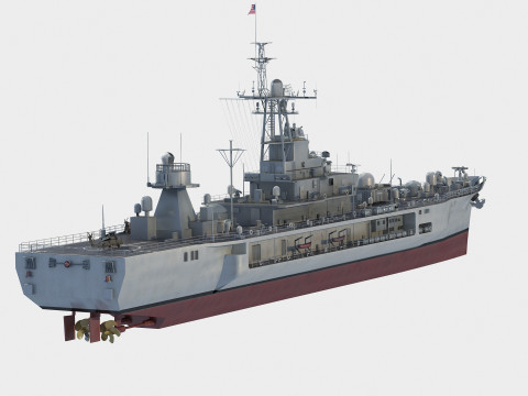 USS Blue Ridge LCC-19 Modèle 3D