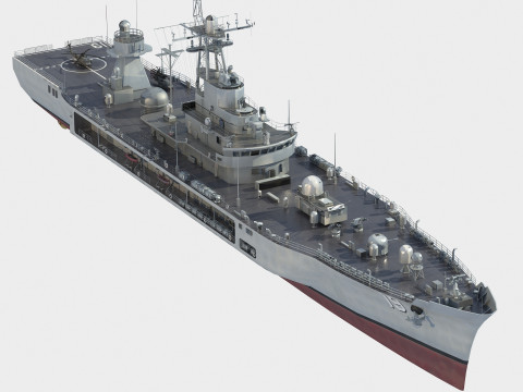 USS Blue Ridge LCC-19 Modèle 3D