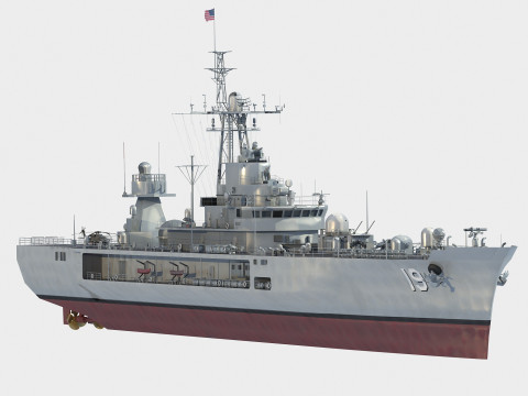 USS Blue Ridge LCC-19 Modèle 3D