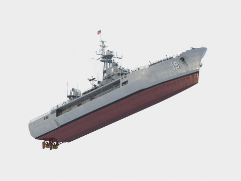 USS Blue Ridge LCC-19 Modèle 3D