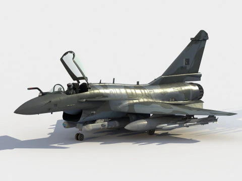Drag&atilde;o Vigoroso Chengdu J-10C Modelo 3D