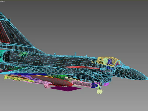 Drago vigoroso di Chengdu J-10C Modello 3D
