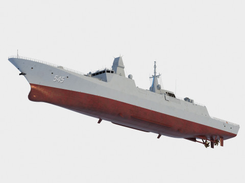 Type 054 B class frigate 545 Luothe 3D Modell