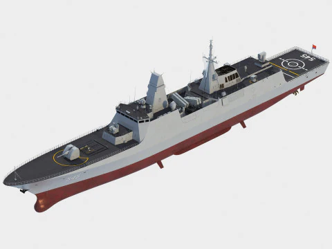 Type 054 B class frigate 545 Luothe 3D Model
