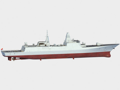 Type 054 B class frigate 545 Luothe 3D Modell