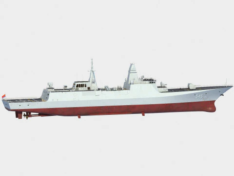 Type 054 B class frigate 545 Luothe 3D Model