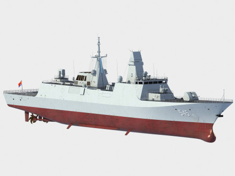 Type 054 B class frigate 545 Luothe 3D Modell