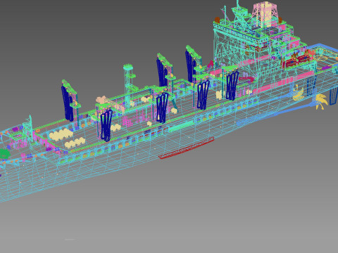 AO-208 Robert F Kennedy John Lewis Class replenishment oiler 3D 模型