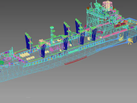 AO-208 Robert F Kennedy John Lewis Class replenishment oiler 3D Model