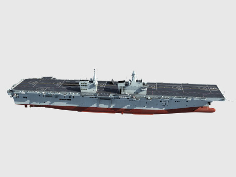 Type 076 Yulan Class Amphibious Assault Ship 3D Model