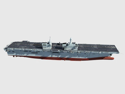 Type 076 Yulan Class Amphibious Assault Ship 3D Model