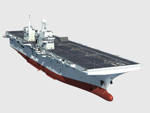 Type 076 Yulan Class Amphibious Assault Ship 3D Model