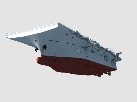 Type 076 Yulan Class Amphibious Assault Ship 3D Model