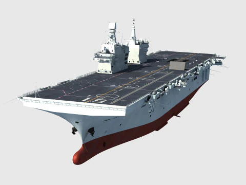 Type 076 Yulan Class Amphibious Assault Ship 3D Model