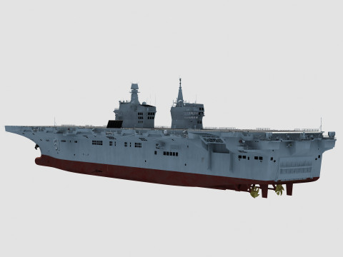Type 076 Yulan Class Amphibious Assault Ship 3D Model