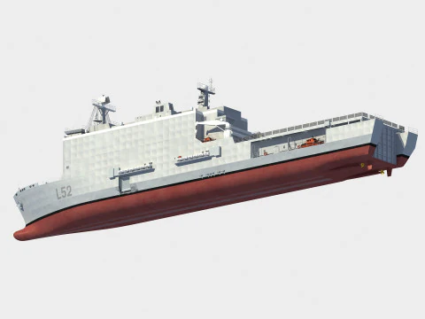 L52 Castilla Galicia class LPD 3D Model