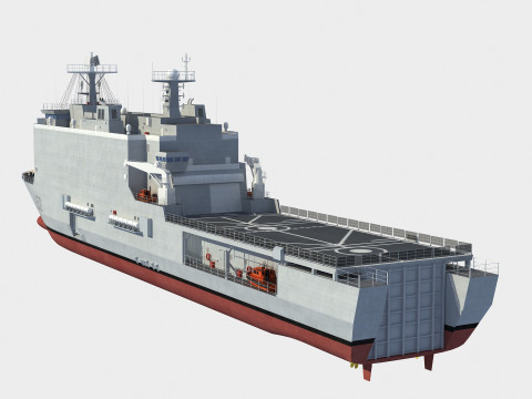 L52 Castilla Galicia class LPD 3D 模型