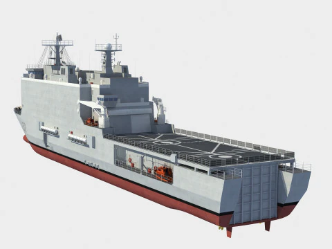 L52 Castilla Galicia class LPD 3D Model