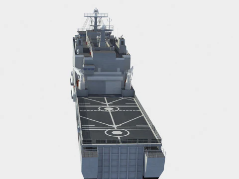 L52 Castilla Galicia class LPD 3D Model