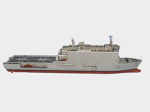L52 Castilla Galicia class LPD 3D 模型
