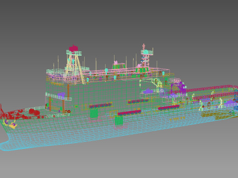 L52 Castilla Galicia class LPD 3D 模型