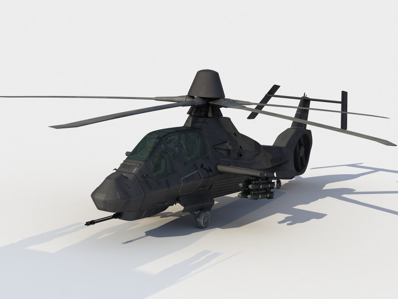 Boeing-Sikorsky RAH-66 Comanche 3Dモデル .c4d .max .obj .3ds .fbx .stl .blend 