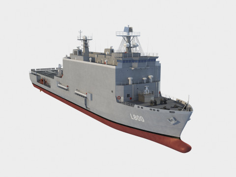 Statek desantowy klasy Rotterdam Model 3D