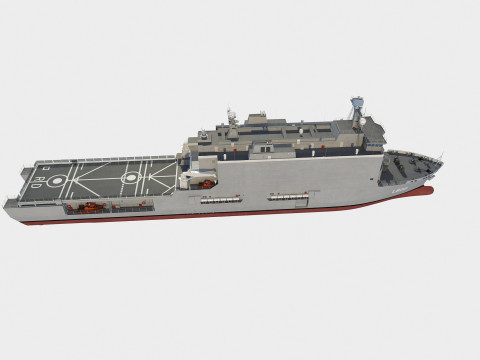 Nave da sbarco della classe Rotterdam Modello 3D