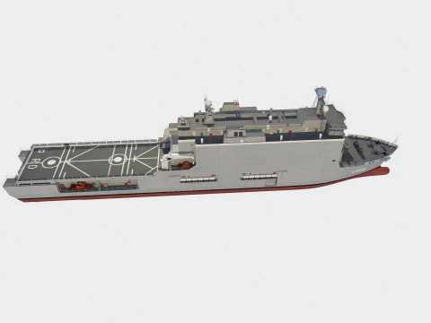Barco de desembarco clase Rotterdam Modelo 3D
