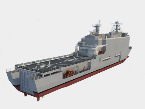 Barco de desembarco clase Rotterdam Modelo 3D