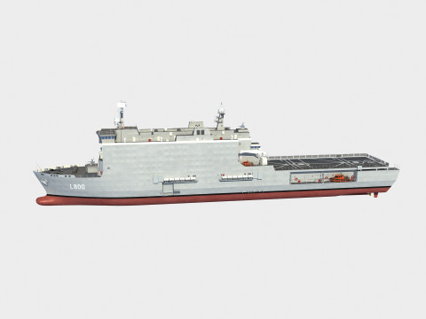 Nave da sbarco della classe Rotterdam Modello 3D
