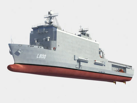 Barco de desembarco clase Rotterdam Modelo 3D