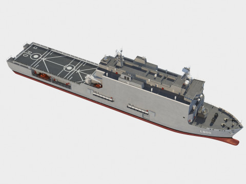 Nave da sbarco della classe Rotterdam Modello 3D
