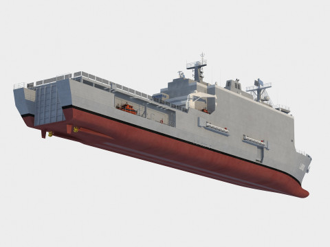 Nave da sbarco della classe Rotterdam Modello 3D