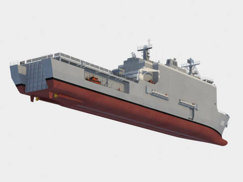 Barco de desembarco clase Rotterdam Modelo 3D