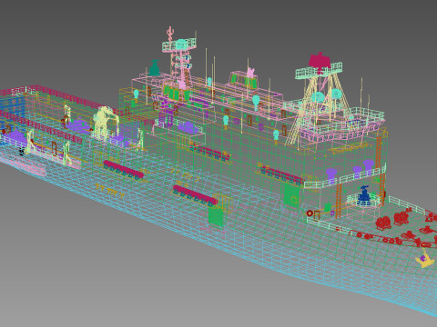 Nave da sbarco della classe Rotterdam Modello 3D